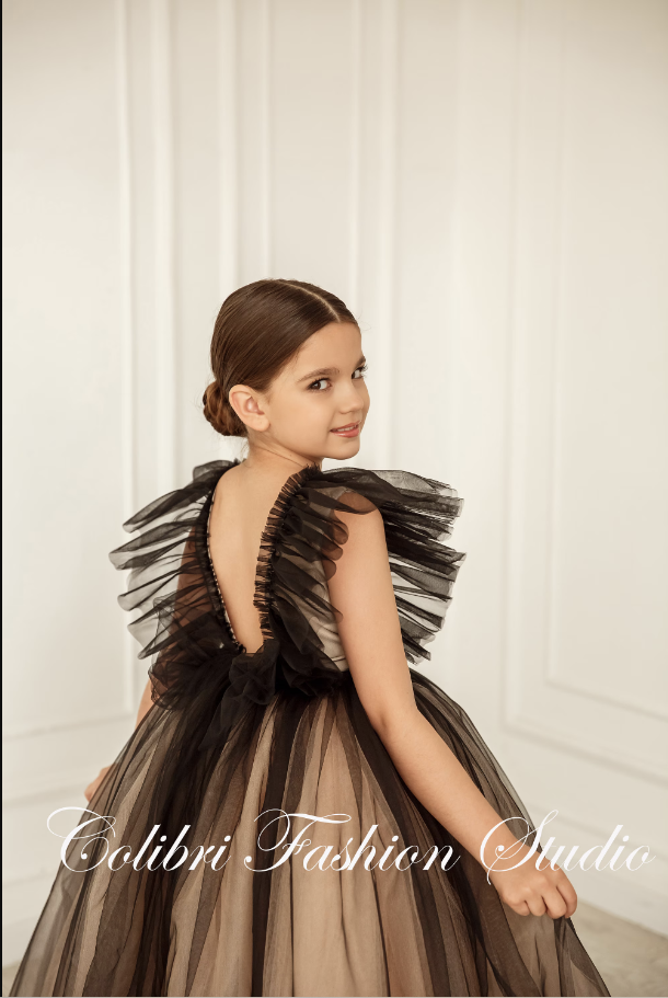 Baby girl party tutu dress, Handmade girl dress tulle, Fairytale toddler girl dress, Bridesmaid dress, Baby wedding dress