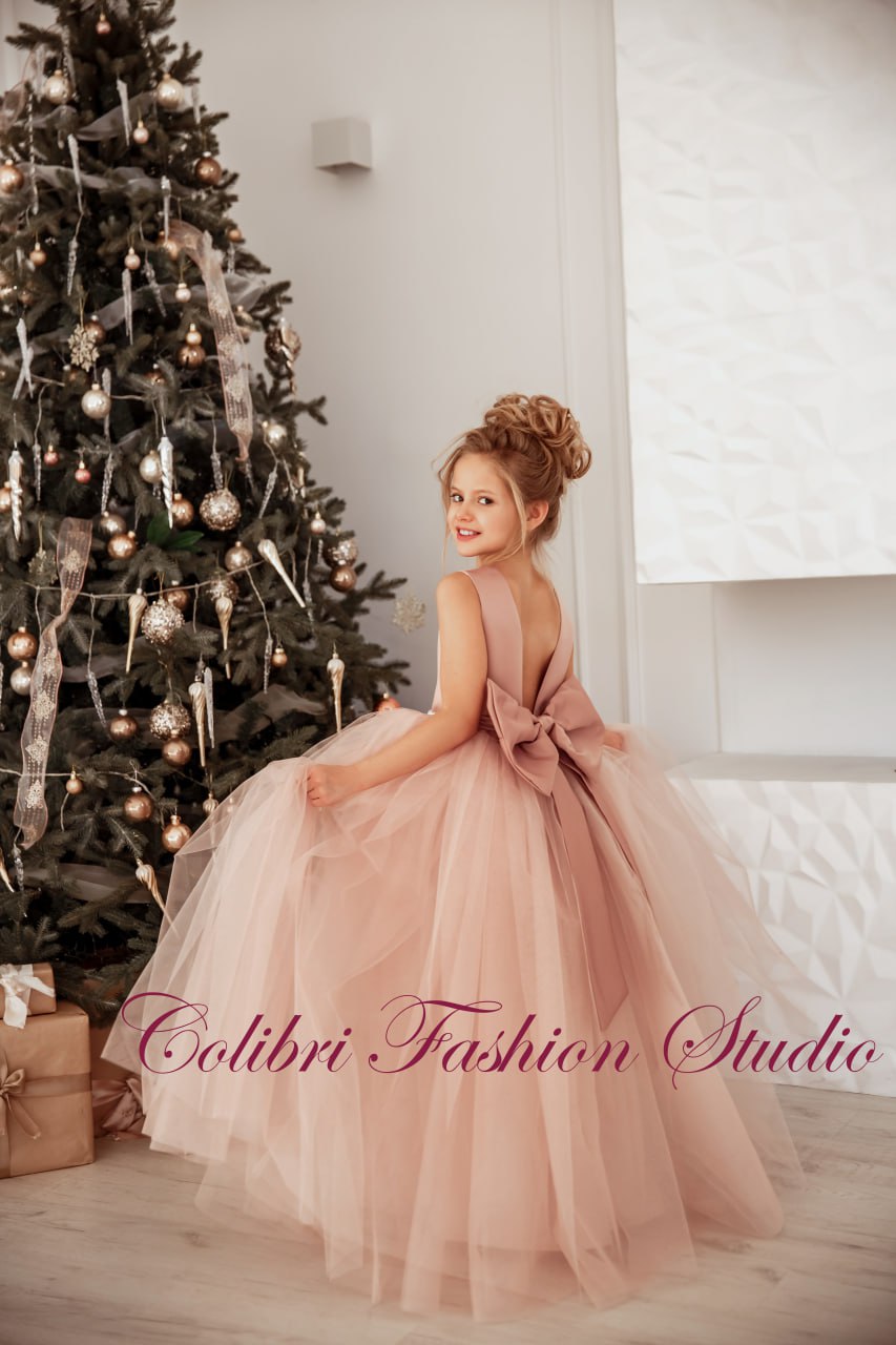 Tulle flower girl dress, Satin flower girl dress, Communion dress, Toddler dress, Baby flower girl dress, Wedding flower girl dress