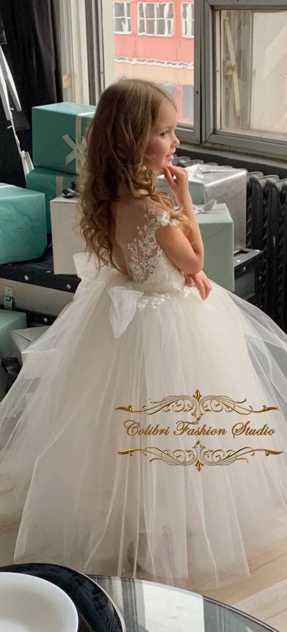 Flower girl dress toddler, Lace flower girl dress, Ivory girl dress, Tulle girl dress, Rustic flower girl dress