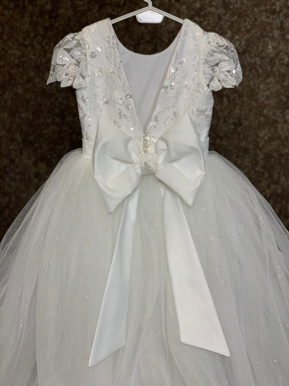 Flower girl dress, Ivory flower girl dress, Lace flower girl dress, Communion dress, Girl dress tulle, Tutu flower girl dress,Princess dress