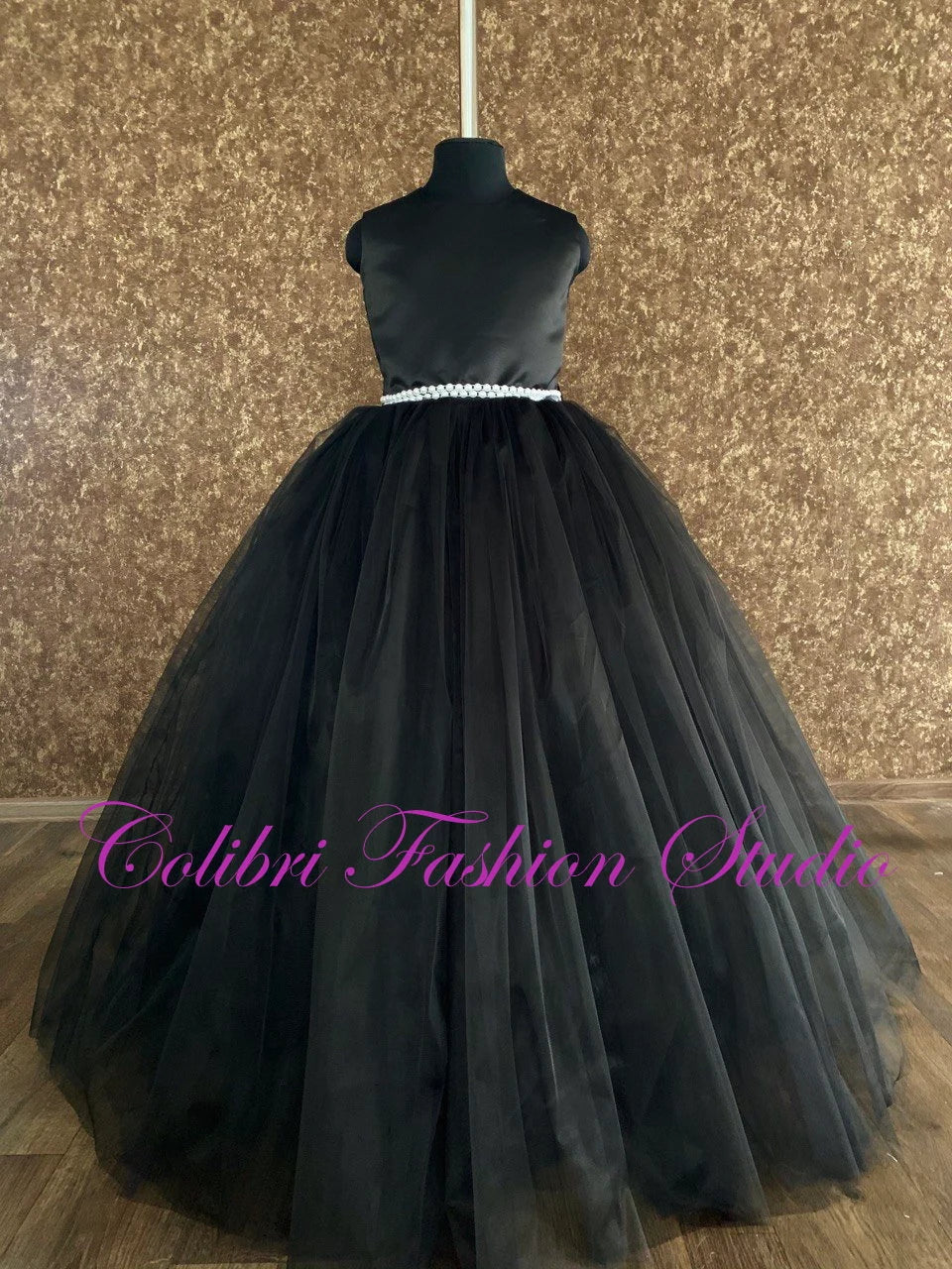 Tutu skirt flower girl dress Prom dress black girl Flower girl dress with pearls Ivory toddler girl dress sleeveless