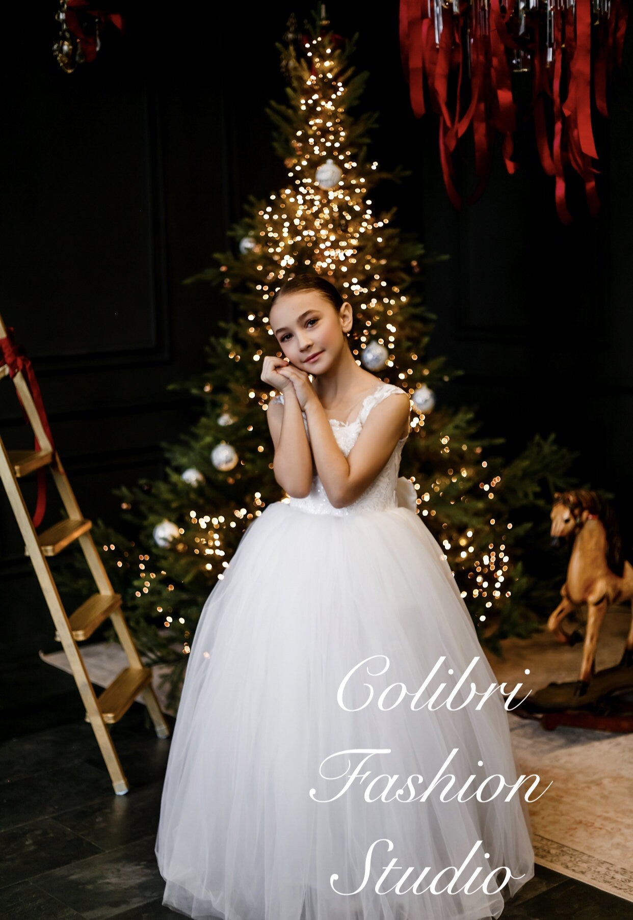 Girl tulle dress vintage, Christmas girl dress, Little flower girl dre – Colibri Fashion Studio Girl tulle dress vintage, Christmas girl dress, Little flower girl dre – Colibri Fashion Studio