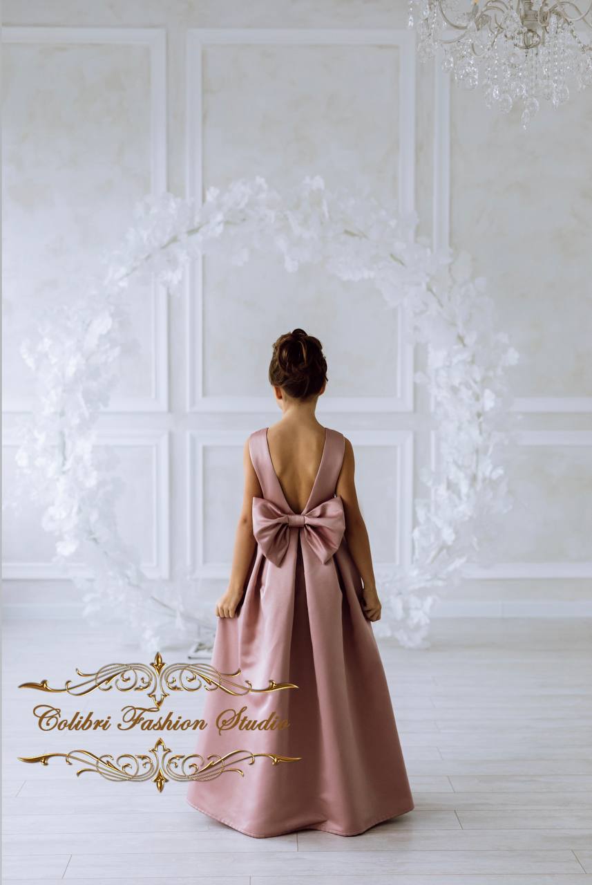 Dusty rose flower girl dress satin, Sun girl dress, Elegant fairy girl dress open back, Sleeveless girl dress ivory, Off white toddler party dress Dusty rose flower girl dress satin, Sun girl dress, Elegant fairy girl dress open back, Sleeveless girl dress ivory, Off white toddler party dress