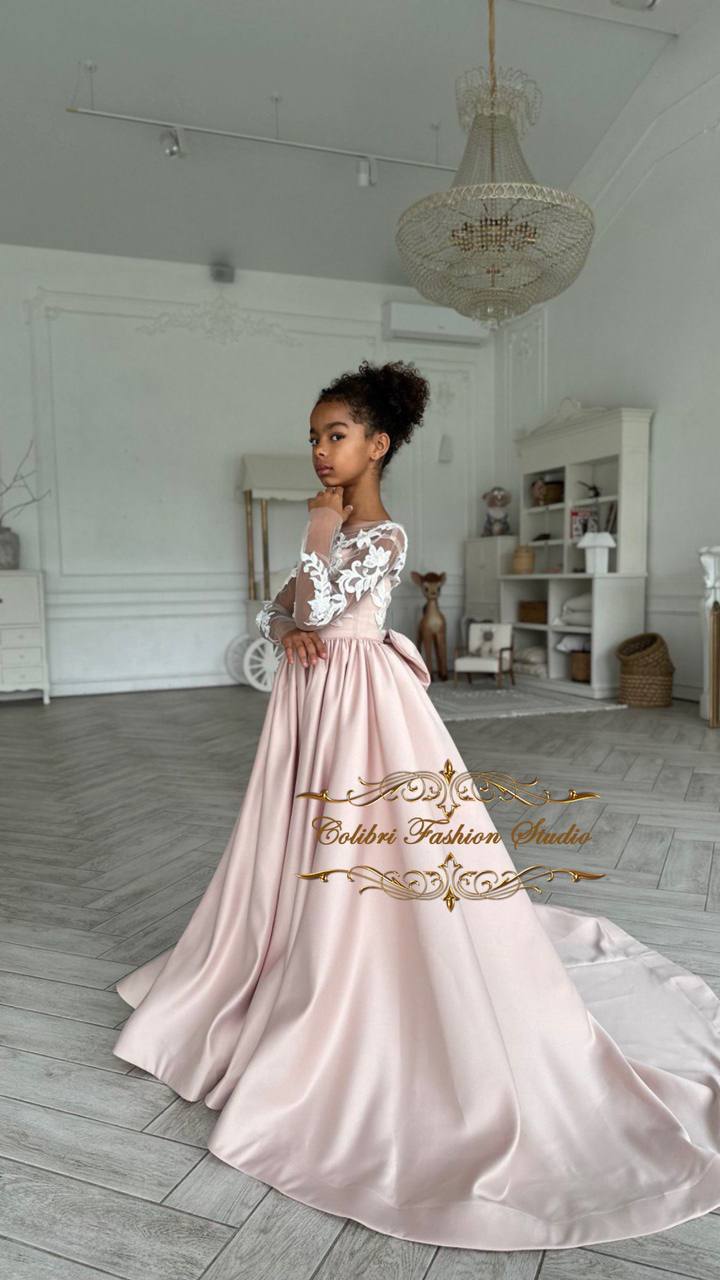 silk flower girl dresses Elegant Satin Sleeveless Tea Length Dress Everything She Dreams This sweet and feminine long sleeve white flower girl dress is worthy of a princesss wardrobe Yasmine Flower Girl Dress With